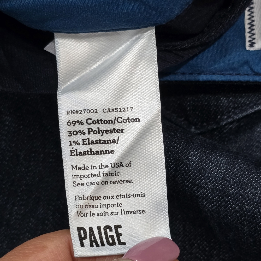 PAIGE Dark Indigo Flare Jeans - Picture 7 of 9